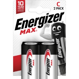 Energizer Max Alkalna baterija C Pakiranje po 2 kosa