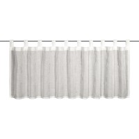 Bistro zavesa srebrno sive barve 45 cm x 140 cm