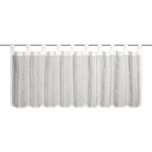 Bistro zavesa srebrno sive barve 45 cm x 140 cm