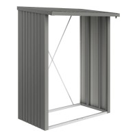 Biohort Regal za drva WoodStock vel. 150 x 157 x 102 cm kremenčevo siva-kovinska