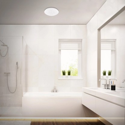 Briloner LED stropna svetilka Brilo Bath bela