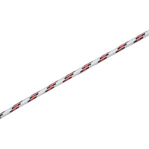 LUX-TOOLS Vrv (uzda) Ø 8 mm belo-rdeča-črna metrsko blago