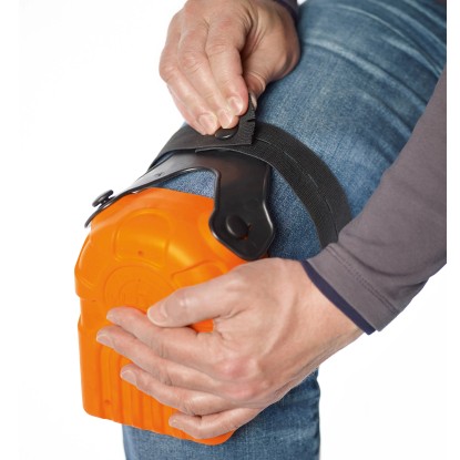 LUX-TOOLS Ščitnik za koleno z zglobom Comfort Oranžen