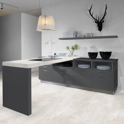Kaindl CPL delovna plošča 260 cm x 60 cm x 2,8 cm Beton Art Opalgrey