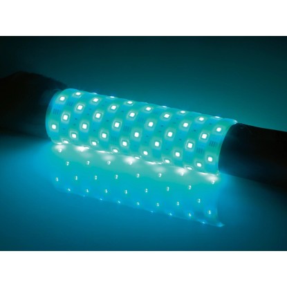 Gibek LED-trak 3 m samolepilen na notranji strani večbarvni
