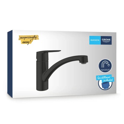 Grohe QuickFix Enoročna armatura za pomivalno korito Start črna