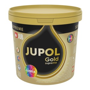 JUB Vrhunsko pokrivna notranja pralna barva Jupol Gold supreme bela 750 ml