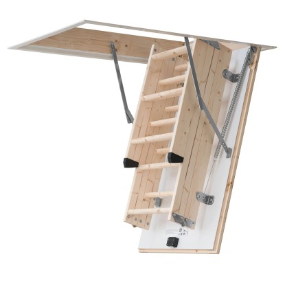 Dolle Podstrešne stopnice Kompakt 3-delne s pokrovčki na nogah 120 x 60 cm FSC®