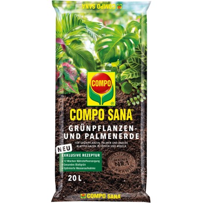 Compo Sana Substrat za zelene rastline in palme 20 l