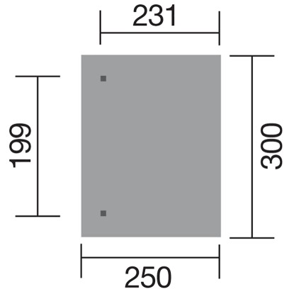 Weka Nadstrešek za teraso velikost 1 z dimenzijami 300 cm x 250 cm