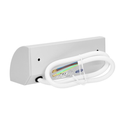 Orno Podometna električna vtičnica s polnilnikom USB črno srebrna