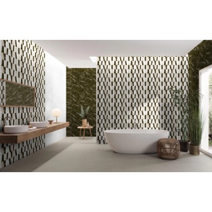 Eco Cerram Stenska ploščica Marmi Ivory dekor mat 30 cm x 60 cm rektificirana