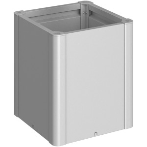 Biohort Visoka greda Belvedere Midi vel. 50 kovinsko srebrna