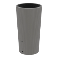 Sod za deževnico Wave 2v1 200 l Ø 56 cm x 110 cm siva