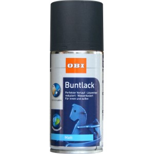 OBI barvni lak v razpršilu LH antracit RAL 7016 mat 150 ml