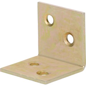 Pločevinasti kotnik rumeno pocinkan 30 mm x 30 mm x 30 mm