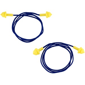 LUX-TOOLS Ušesni čepi za večkratno uporabo z varnostnim trakom 4 kosi