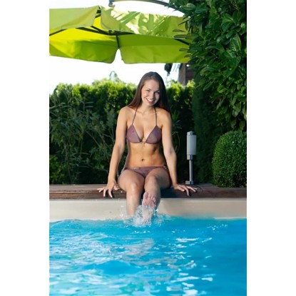 Summer Fun Vgradni in prostostoječi bazen z jekleno steno okrogel Ø 350 x 150 cm