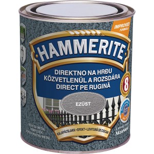 Hammerite Efekt lak za kovino Hammered srebrno siva 750 ml