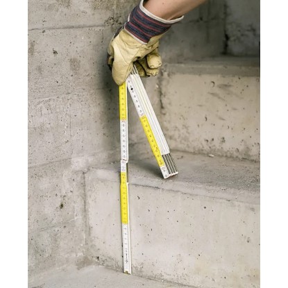 LUX-TOOLS Zložljivi leseni meter Comfort 2 m