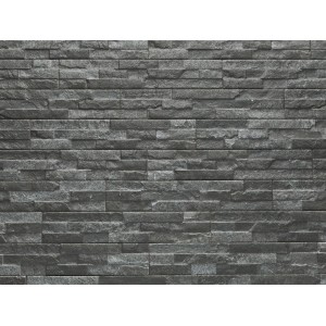 Stenska obloga UltraStrong Bologna Skrilavec Črna iz fine keramike 0,85 m²