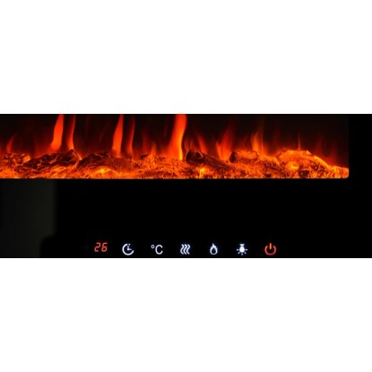 El Fuego LED električni kamin Luzern z ogrevanjem zatemnilen 1,8 kW