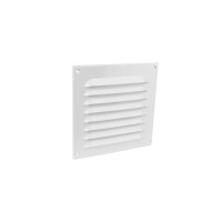 Pokrivna rešetka aluminij 200 mm x 200 mm bela