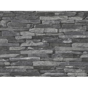 Finest Selection Tapeta iz netkanega tekstila Naturals črna FSC
