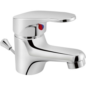 Enoročna armatura umivalnika Foglia Kromirana