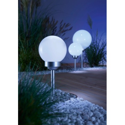 LED-solarna krogla z zemeljsko konico Bojano, Ø 20 cm