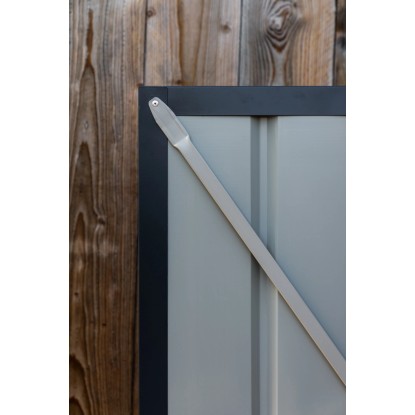 Globel kovinski zidni rastlinjak Lean-To 58 Š x G: 144 cm x 234 cm Antracitna