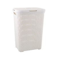 Curver Koš za perilo Ratan krem 60 l