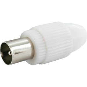 Schwaiger Koaksialni vtič Bele barve