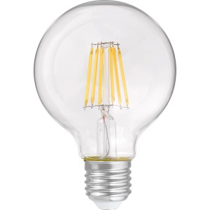 LED-žarnica z nitko kroglaste oblike E27/6 W (806 lm) Topla bela svetloba