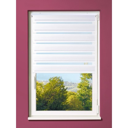 OBI Dvojna rolo zavesa Avila 45 cm x 180 cm bela