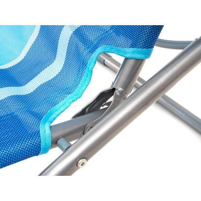 Happy Garden Ležalnik prekucni moder s črtami