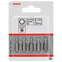 Bosch Vijačni nastavek Extra Hard Multipack T10-30 25 mm 5-delni