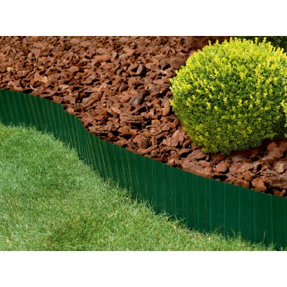 Obroba za trato 9 m x 15 cm zelene barve