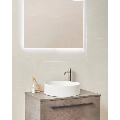 Aquaart Umivalnik Destiny nadpultni Ø 42 cm x 12 cm bela