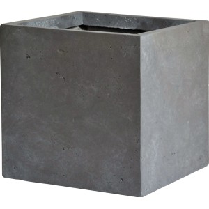 M Collections Korito za rože Cubi 24 cm x 24 cm siva