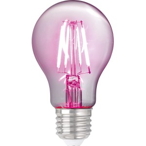 LED-žarnica z nitko klasične oblike E27/4 W rožnata