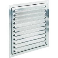Prekrivna rešetka aluminij 196 mm x 196 mm alu