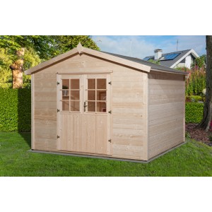 Weka Lesena vrtna hiška Ravenna D Natur Š x G: 300 cm x 295 cm