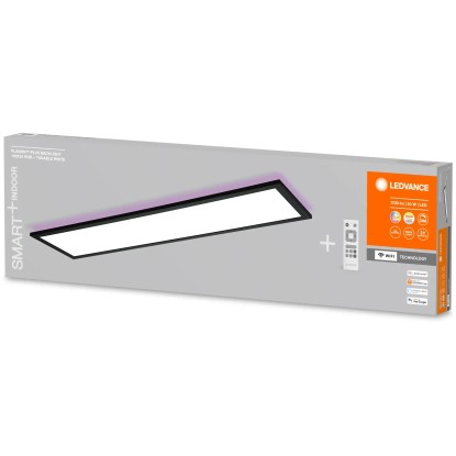 Ledvance Stropna LED-svetilka Planon Plus daljinsko upravljanje črna 100 x 25 cm