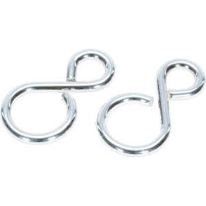 S-kavelj ponikljan 29 mm x 16 mm x Ø 5 mm 2 kos