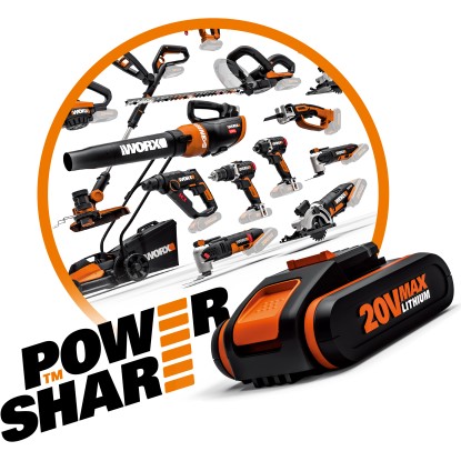 Worx Akumulatorski puhalnik za listje WG543E.9 PowerShare 20 V Solo