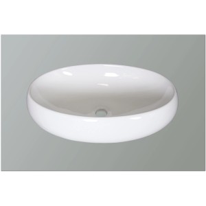 Aquaart Nadgradni keramični umivalnik Lilian bela