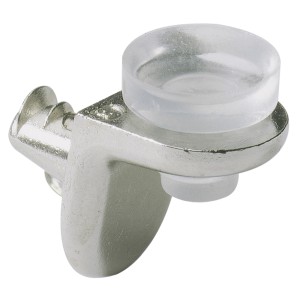 Hettich Nosilec steklenih polic Sekura 5 mm ponikljan