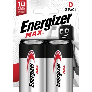 Energizer Max Alkalna baterija D Mono Pakiranje po 2 kosa