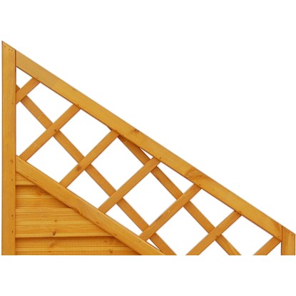Element za ograjo Country Laziran v barvi pinije 180 cm x 120/90 cm